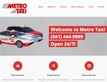 Tablet Screenshot of metrotaxifl.com